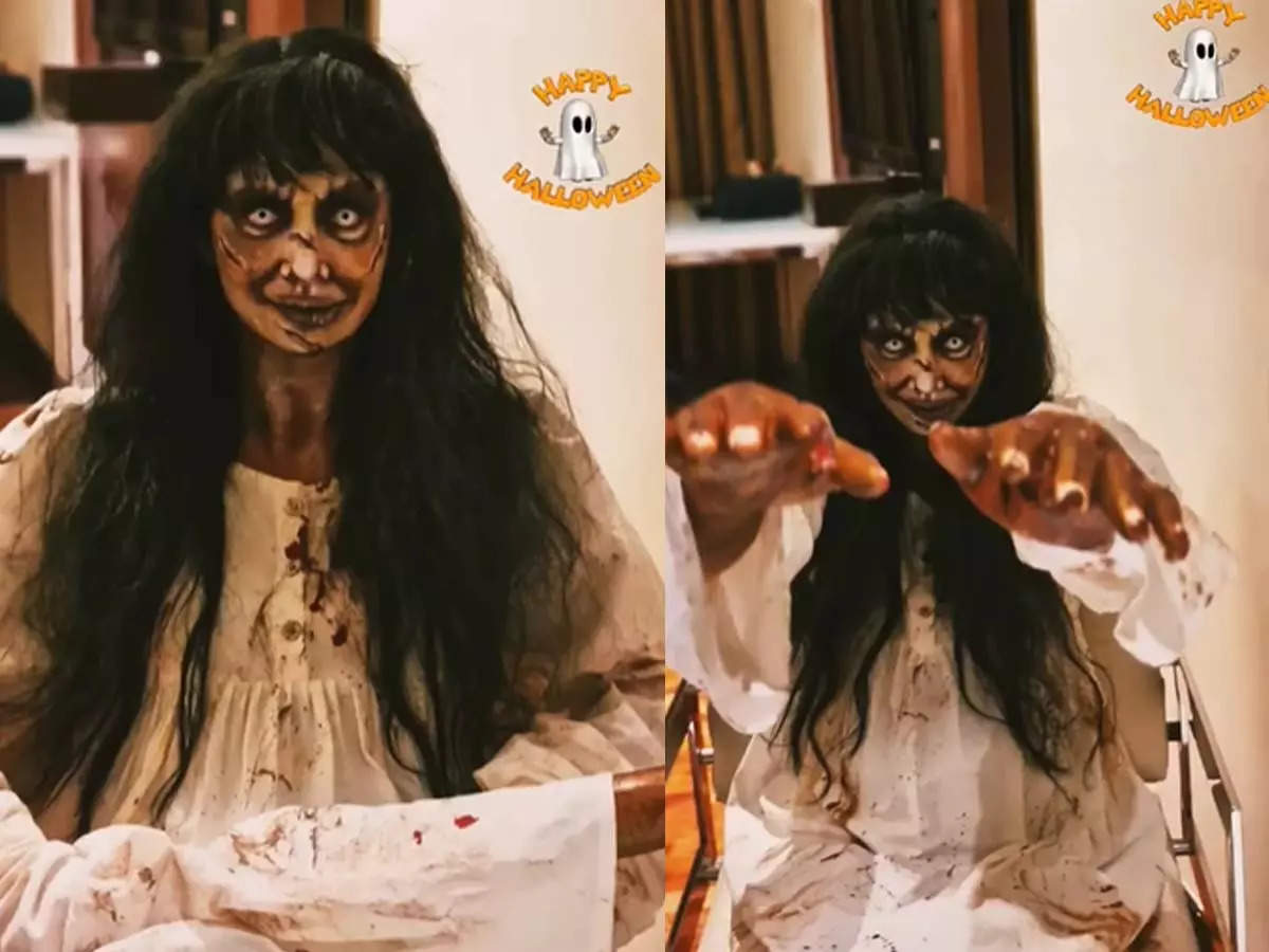 Shilpa Shetty Turns Zombie Bride For Halloween 21 Hindi Movie News Times Of India