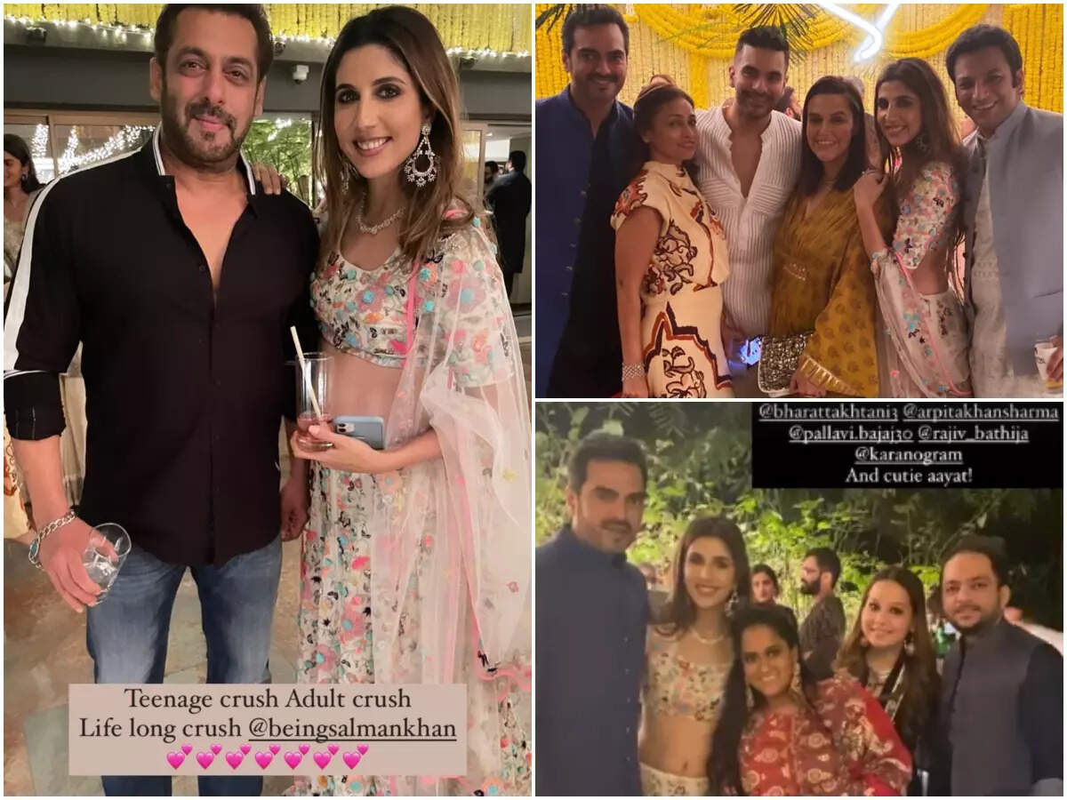 Sohail Khan S Diwali Party Salman Khan Neha Dhupia Arpita Khan Sharma Attend The Bash Inside Photos Hindi Movie News Times Of India