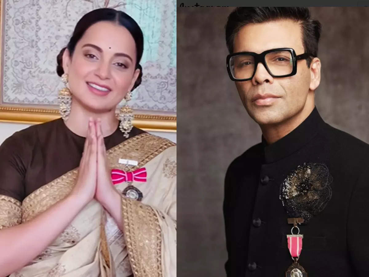 Kangana Ranaut says she tried to spot Karan Johar during Padma Shri awards; says organisers 'went out of their way to keep us on different timings' | Hindi Movie News - Times