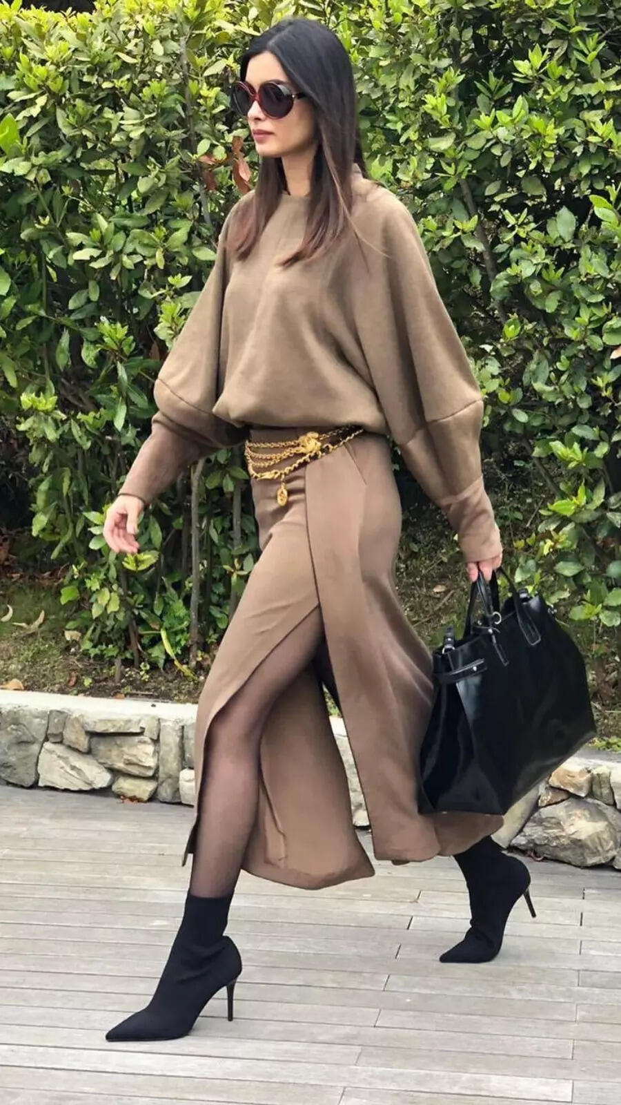 Wool blend top and skirt Wool blend top and skirt