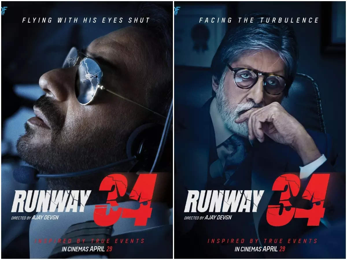 Runway 34': That's the new name of Amitabh Bachchan, Ajay Devgn and Rakul  Preet Singh-starrer 'Mayday'; film releases on April 29, 2022 | Hindi Movie  News - Times of India
