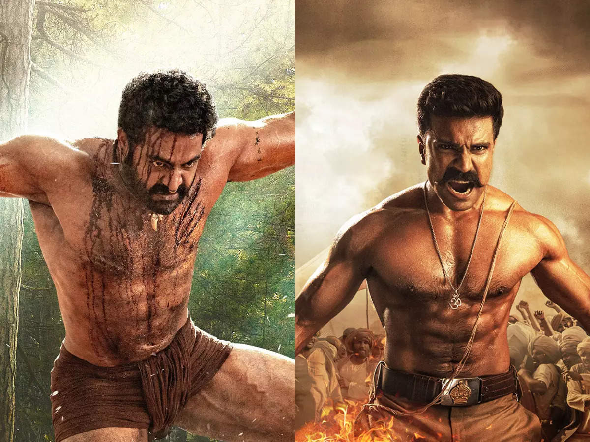 PICS: Check out these powerful posters of Ram Charan and Jr NTR from RRR |  Telugu Movie News - Times of India