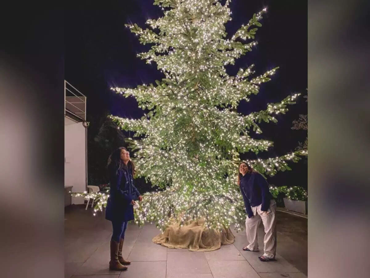 Aamir Khan's daughter Ira Khan: This picture of Ira Khan posing with a huge  Christmas tree is too pretty to miss!