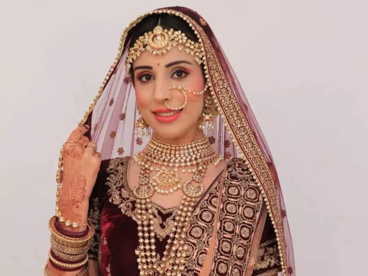 Simaran Kaur styled her own bridal avatar for upcoming wedding sequence in  'Aggar Tum Na Hote' - Times of India