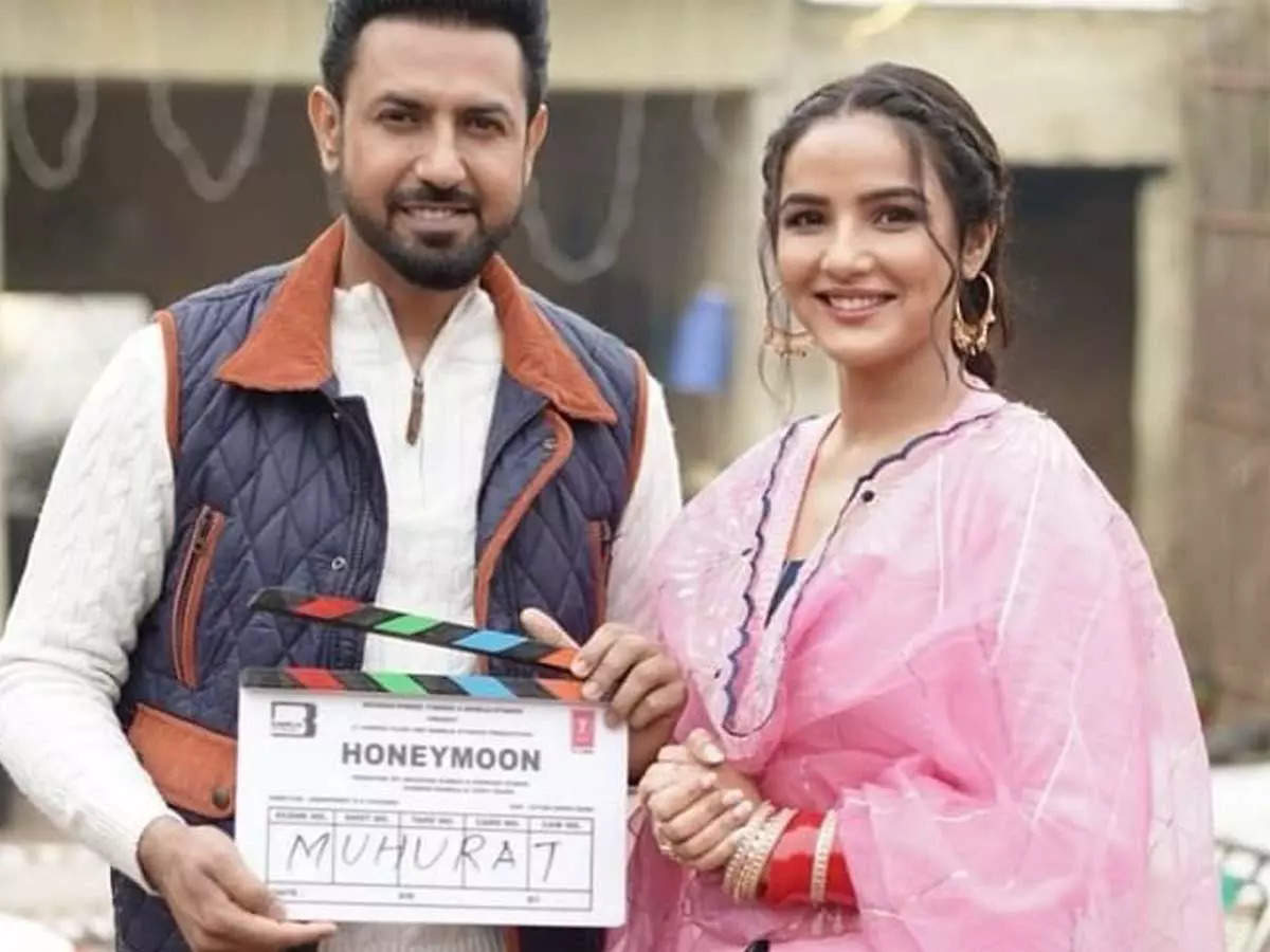 Honeymoon Jasmin Bhasin begins the shoot of her debut Punjabi movie opposite Gippy Grewal Punjabi Movie News