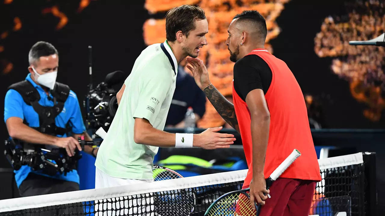 Australian Open Calm Medvedev halts Kyrgios show to book third-round spot Tennis News