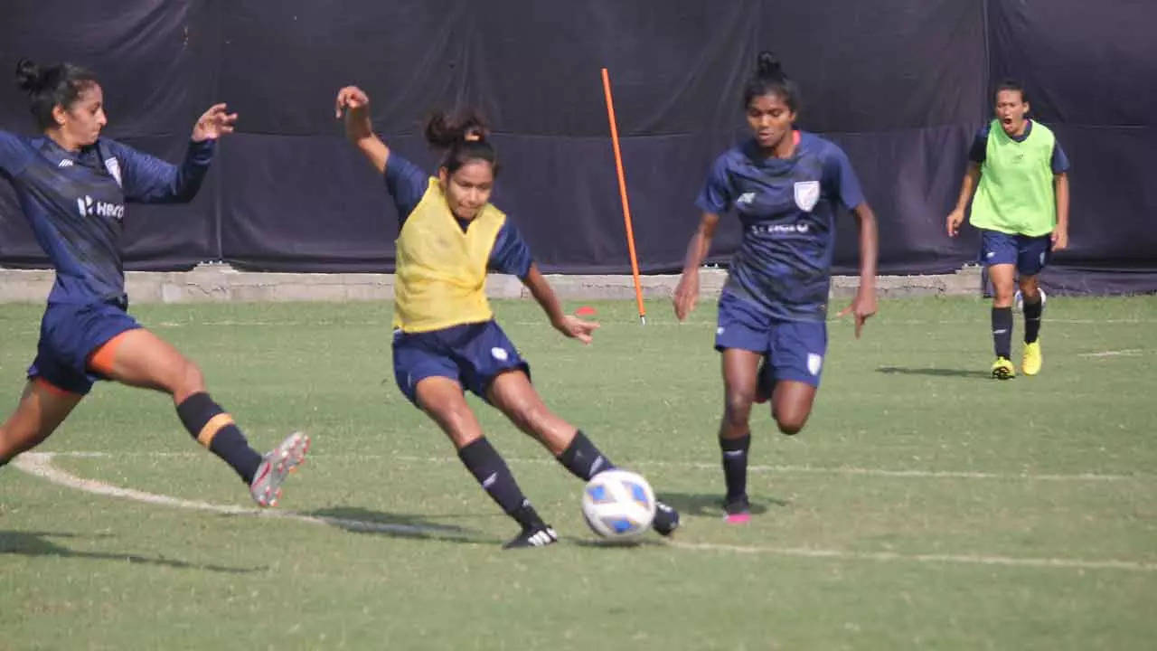 File image from a training session of the Indian women's football team (Photo: @IndianFootball Twitter)