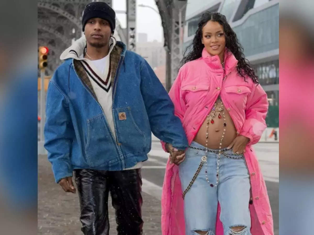 Rihanna shows off her baby bump; the singer expecting first child with rapper A$AP Rocky English Movie News - of