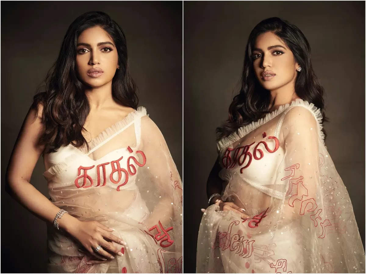 Bhumi Pednekar reveals why she wore Love customised saree for Badhaai Do promotions Hindi Movie News