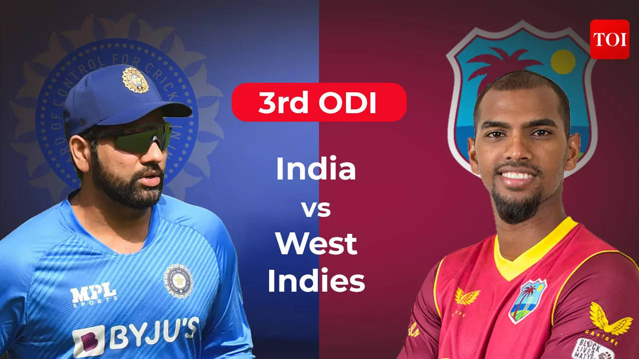 Cricket Score, IND vs WI 3rd ODI India crush West Indies by 96 runs