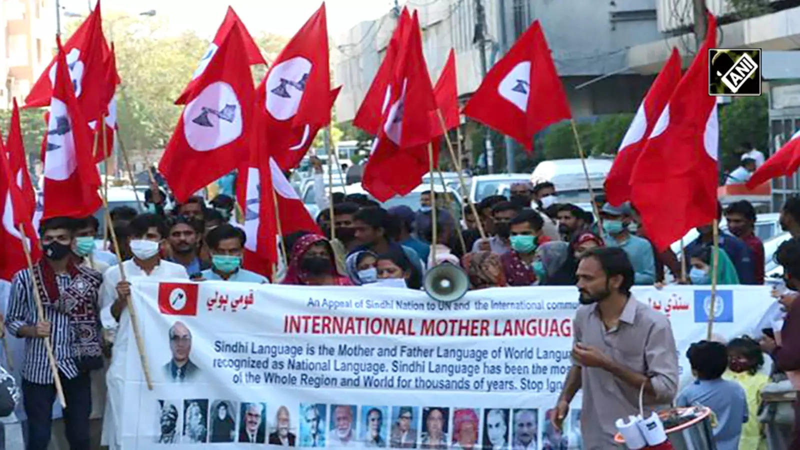 Sindhis demand freedom from Pakistan on International Mother Language Day |  International - Times of India Videos