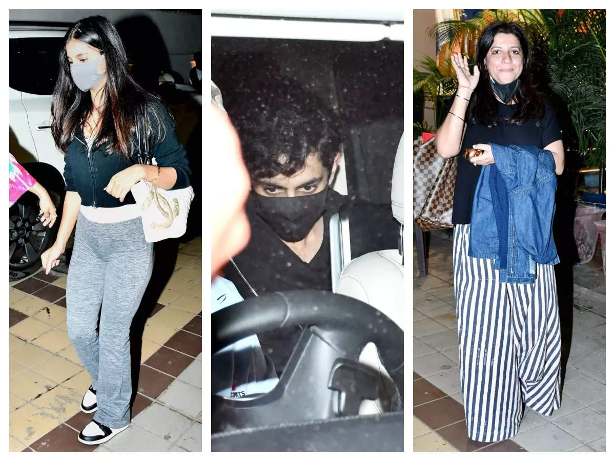 Suhana Khan, Agastya Nanda seen with Zoya Akhtar in Mumbai, fans