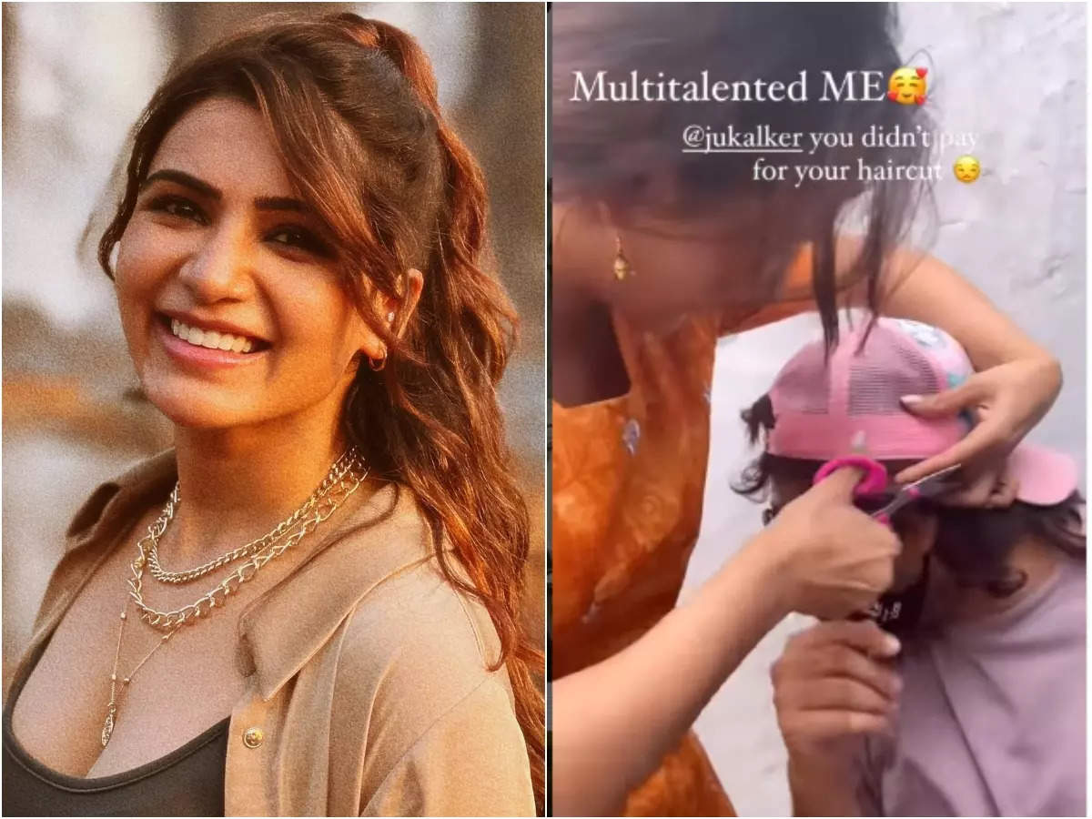 Watch: Samantha Ruth Prabhu shows off her hidden talent as she gives her  stylist a makeover | Hindi Movie News - Times of India