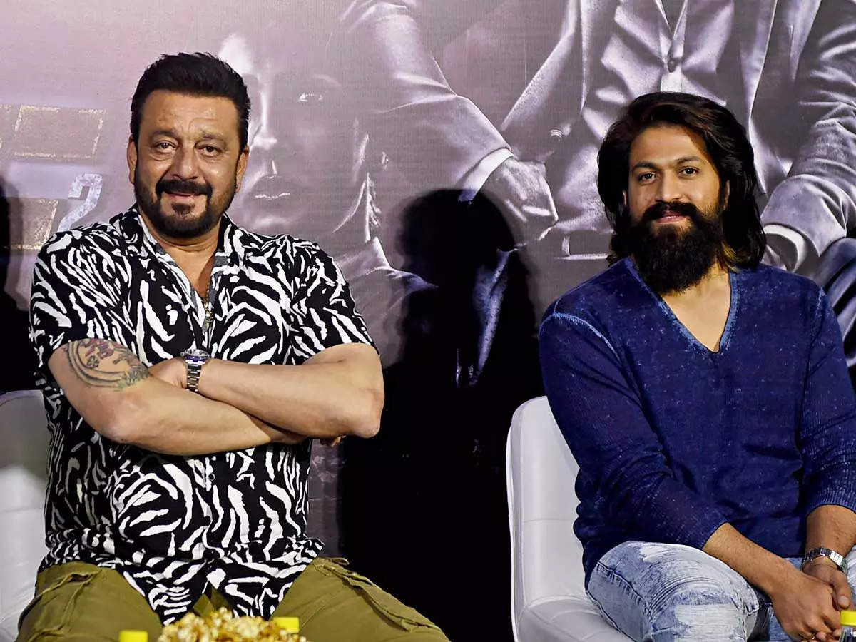 sanjay dutt: KGF 2 stars Yash and Sanjay Dutt during their film's promotion  in Delhi: It's not Bollywood vs regional film industry, it is the Indian  film industry | Hindi Movie News -