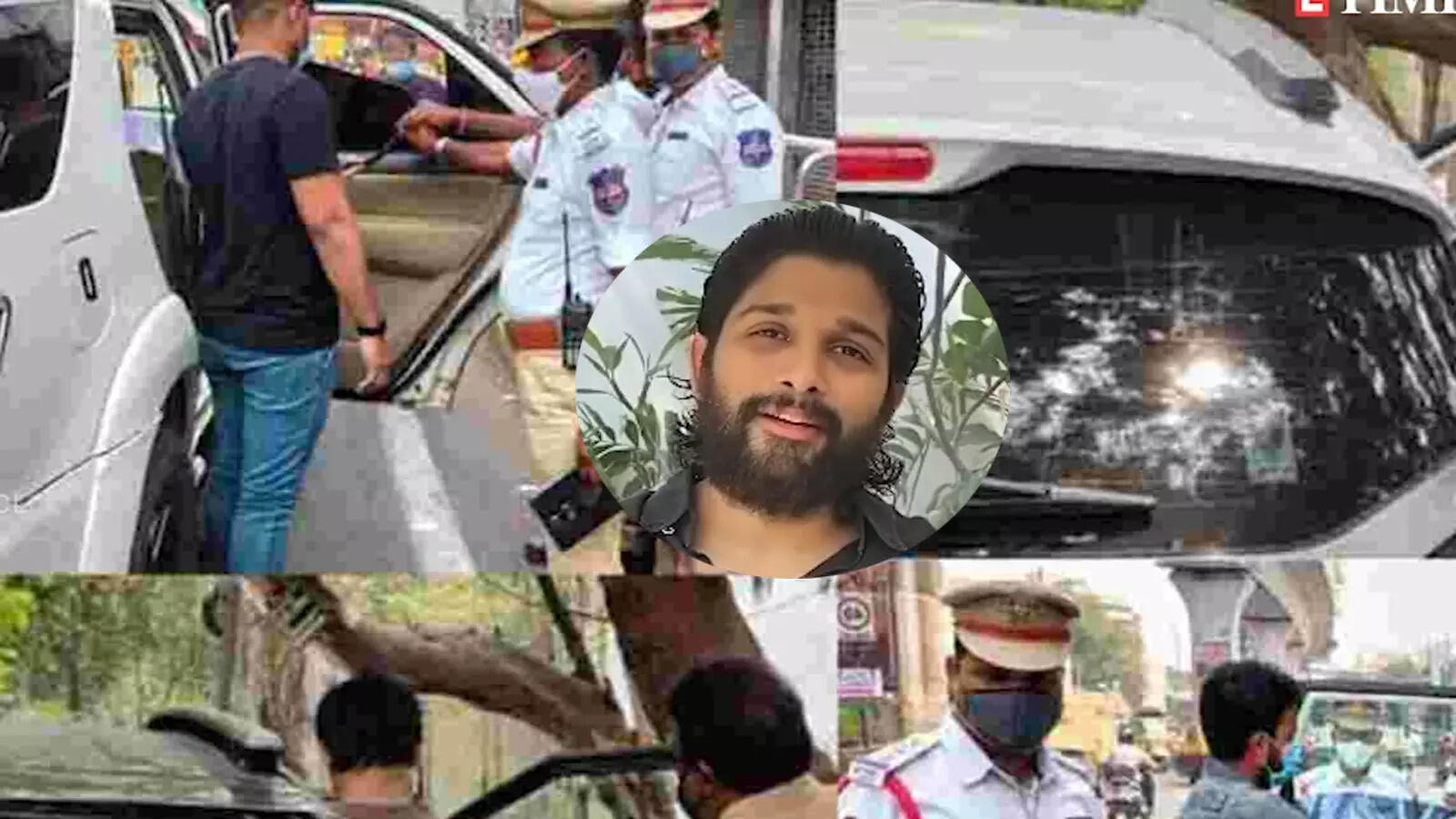 Allu Arjun gets fined by Hyderabad Police for violating traffic rules. Deets inside | Telugu Movie News - Times of India