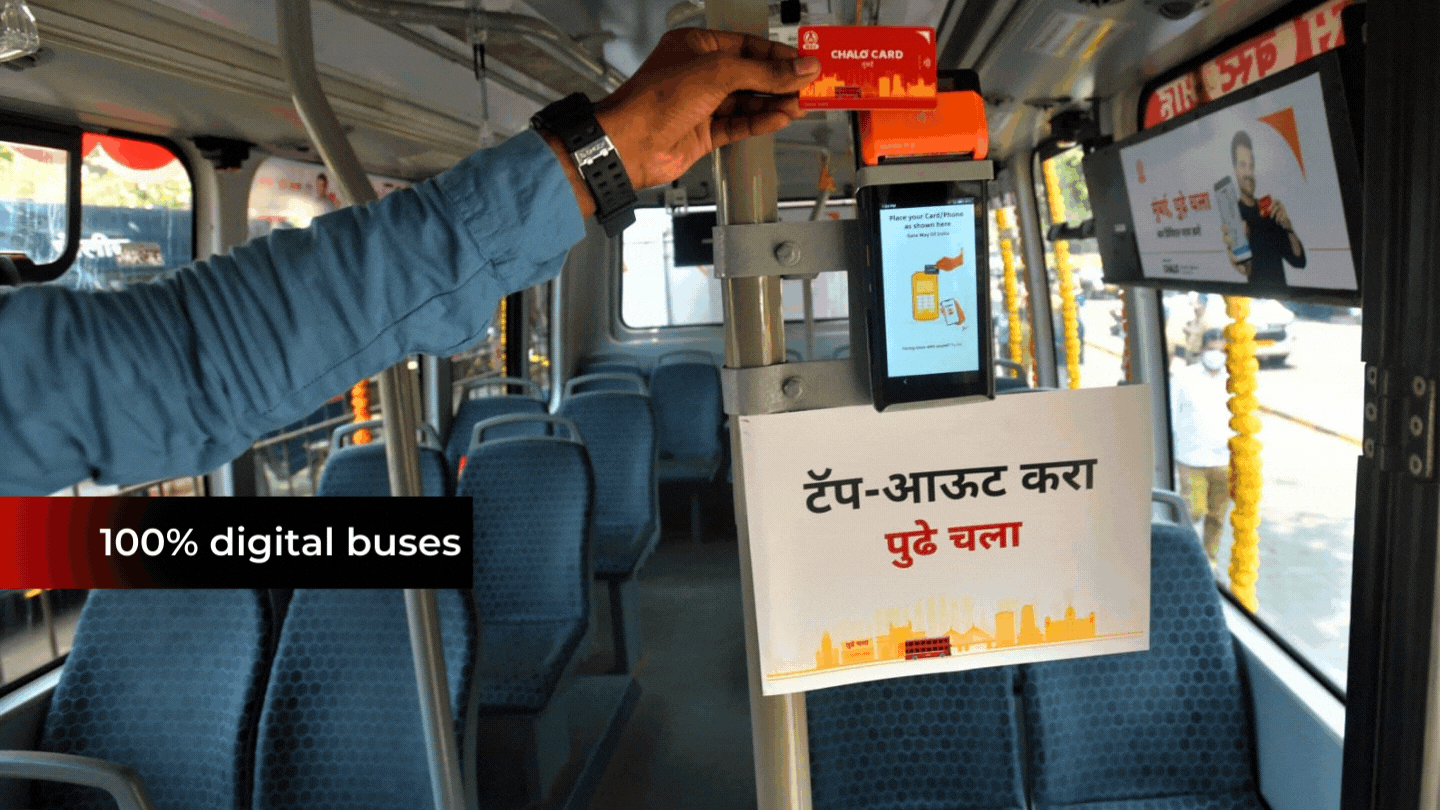 Mumbai: BEST launches 'tap in tap out' service in its digital buses | TOI  Original - Times of India Videos