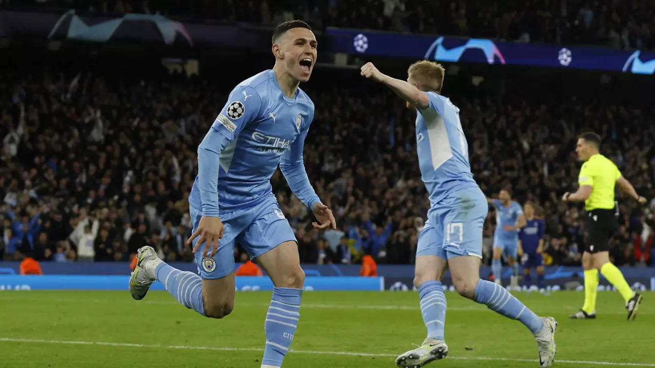 Manchester City vs Real Madrid Champions League Highlights: Man City Real Madrid 4-3 in semi-final first leg - The Times of India