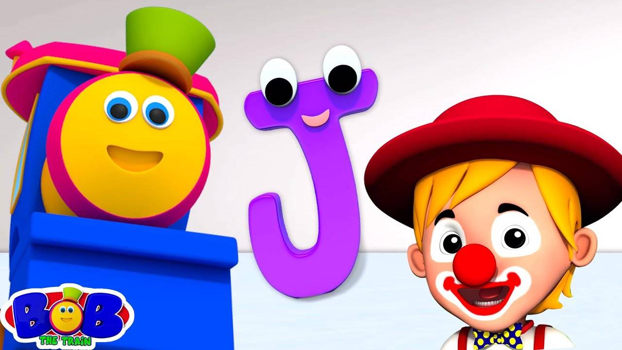 Nursery Rhymes in English: Children Video Song in English 'Letter J -  Alphabets By Bob The Train'
