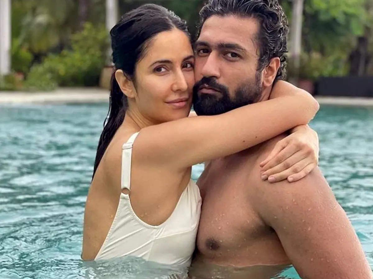 Katrina Kaif plays the possessive wife in steamy new pool pic with Vicky Kaushal