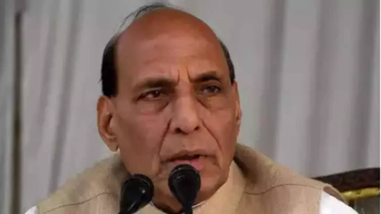 Defence minister Rajnath Singh on Tuesday launched two frontline warships of the Navy