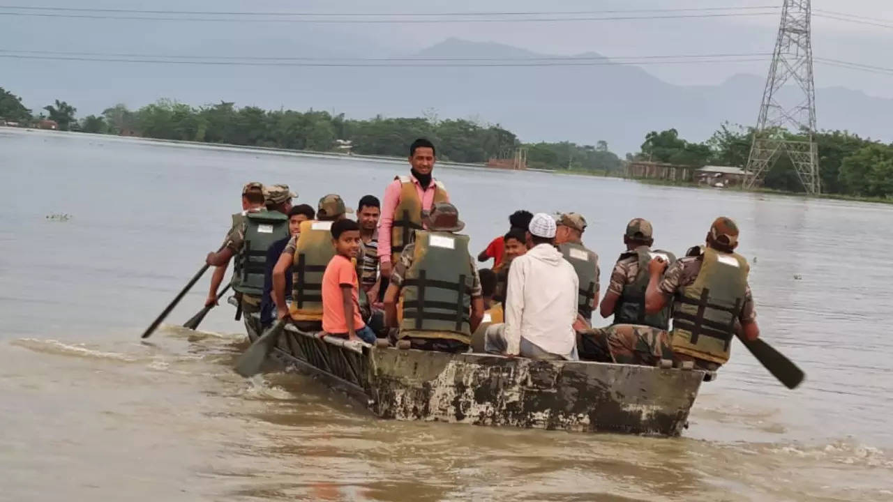With 4 more deaths, northeast floods, landslides take 29 lives in 9 days |  India News - Times of India