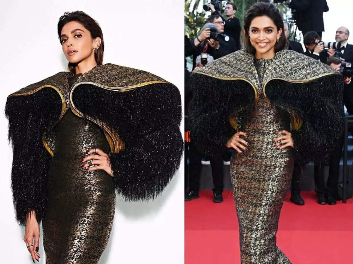 Cannes 2022: Deepika Padukone brings drama and elegance in gold-and-black Louis  Vuitton gown for 'Elvis' premiere 2022 : Bollywood News - Bollywood Hungama