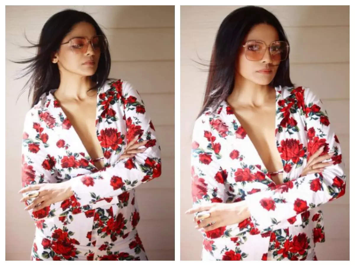 Pooja Sawant gives strong boss lady vibes in THIS floral pantsuit; See pics