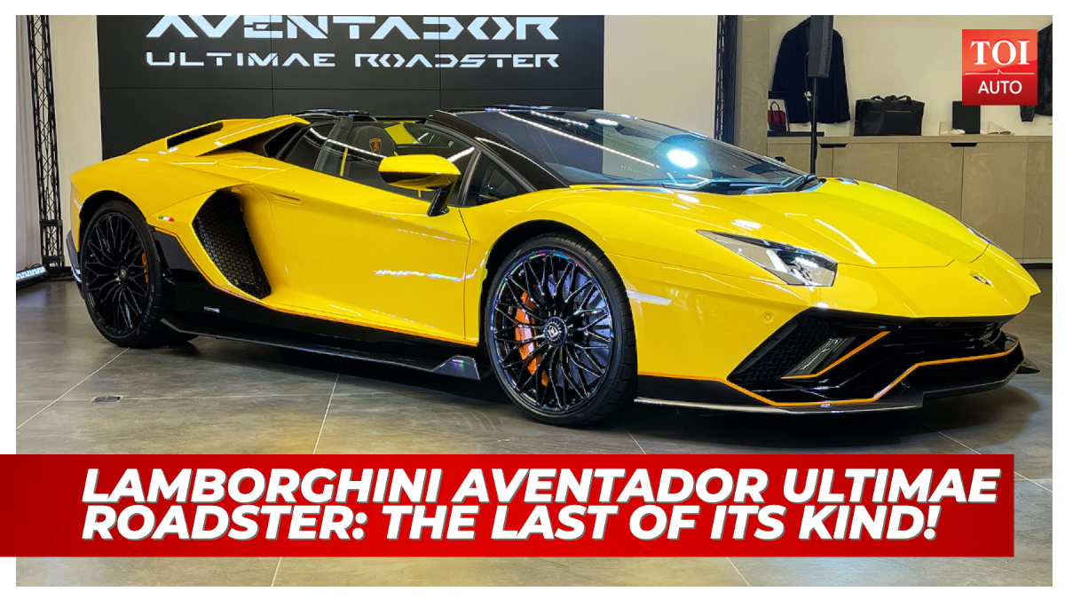 Lamborghini Aventador Ultimae Roadster: 1 out of 250 in the world comes to  India! | Auto - Times of India Videos