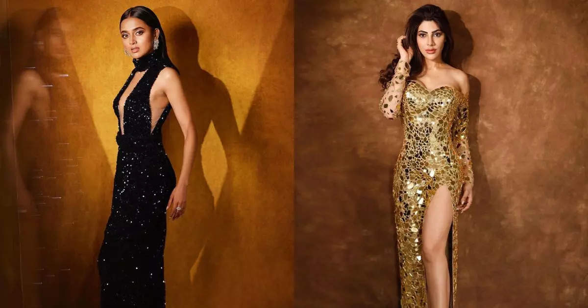 From Tejasswi Prakash to Nikki Tamboli: Celebs dazzle in glittery gowns ...