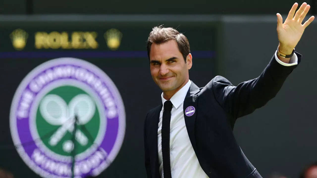 The legend Roger Federer graced Wimbledon 2022 with his presence on Sunday (July 3) - AFP Photo