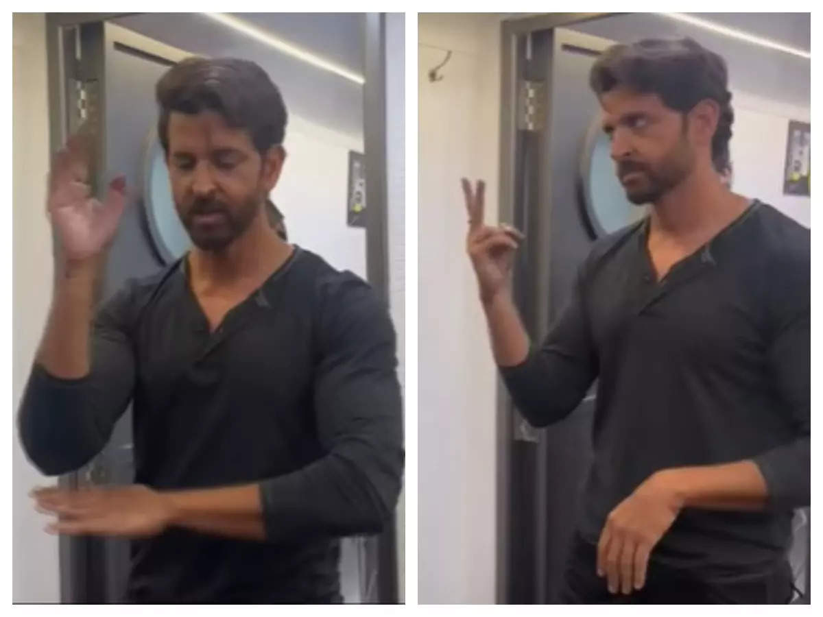 Hrithik Roshan Plays Dumb Charades With His Crew In The Usa In The Bts Video He Shares From The Set Watch Hindi Movie News Times Of India