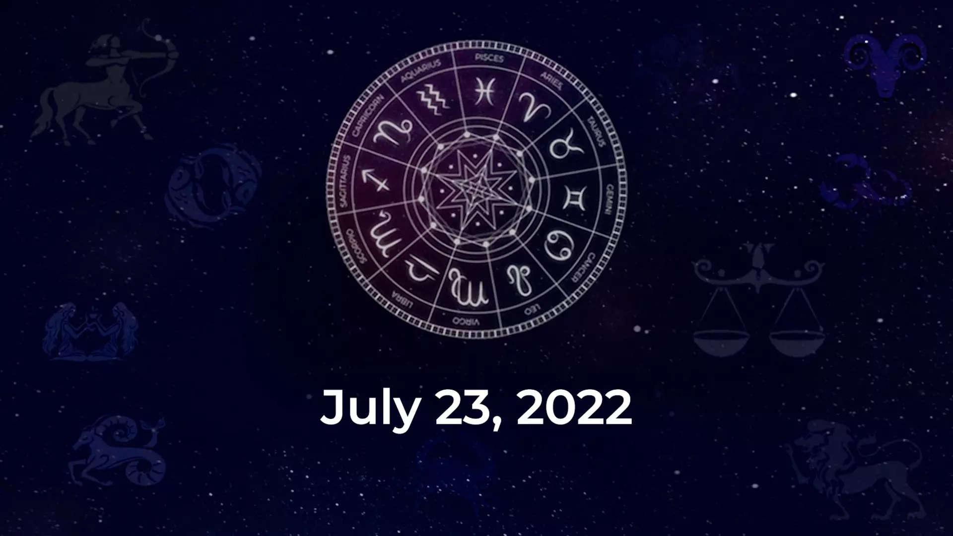 Horoscope Today July 23 22 Here Are The Astrological Predictions For Your Zodiac Signs News Times Of India Videos