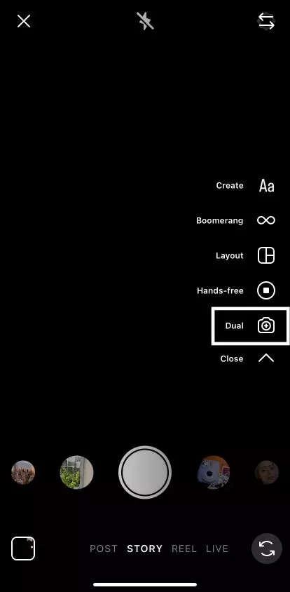 Dual Camera Feature for Instagram's Stories and Reels