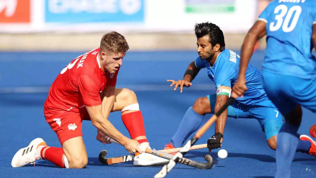 CWG 2022: India play out a 4-4 draw against England in men's hockey |  Commonwealth Games 2022 News - Times of India