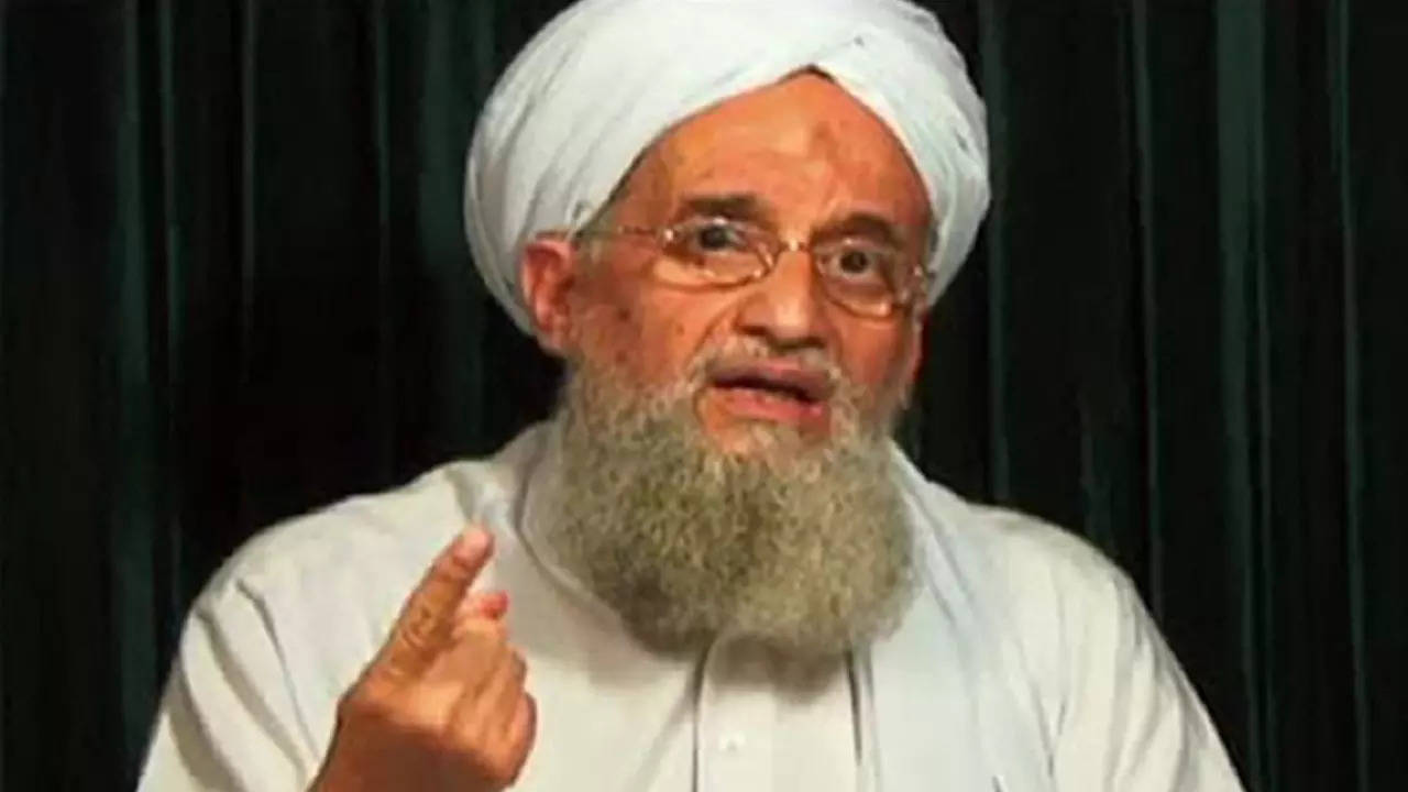 Officials said Hellfire missiles from a US drone killed Ayman al-Zawahiri when he came out on the balcony of a safe house in Kabul. (AFP photo)
