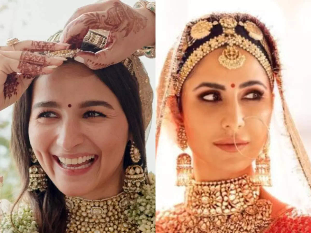 Alia Bhatt's matha patti to Katrina Kaif's diamond maang tikka: Best Maang  tikka designs for brides - Times of India