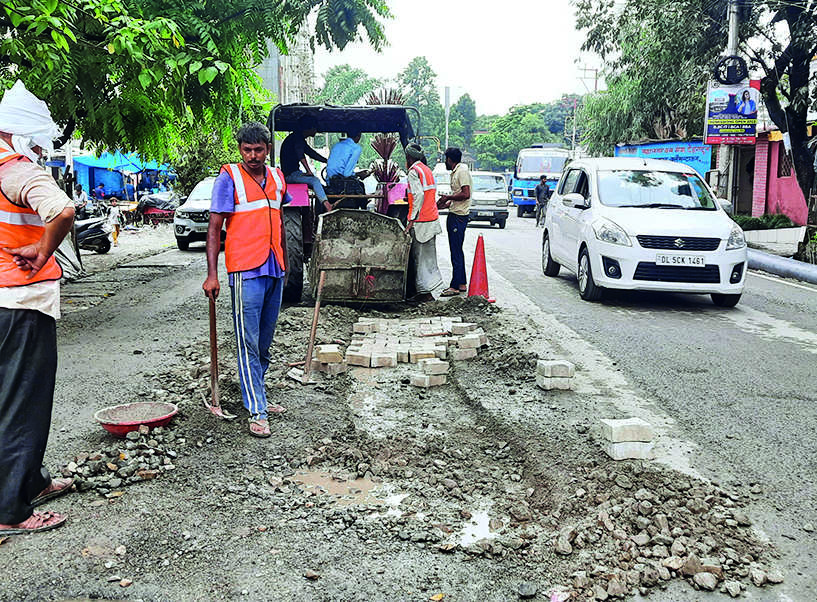 Pothole-ridden roads a nightmare during monsoon, say residents