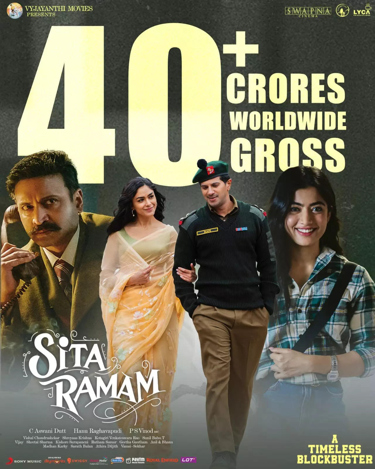 Sita Ramam' box office collection Day 7:New Releases couldn't stop the  collections of an Army man's love story | Telugu Movie News - Times of India