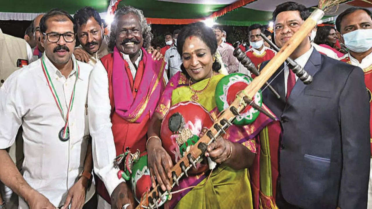 Governor Tamilisai Soundararajan at the 'At Home' held at Raj Bhavan on Monday