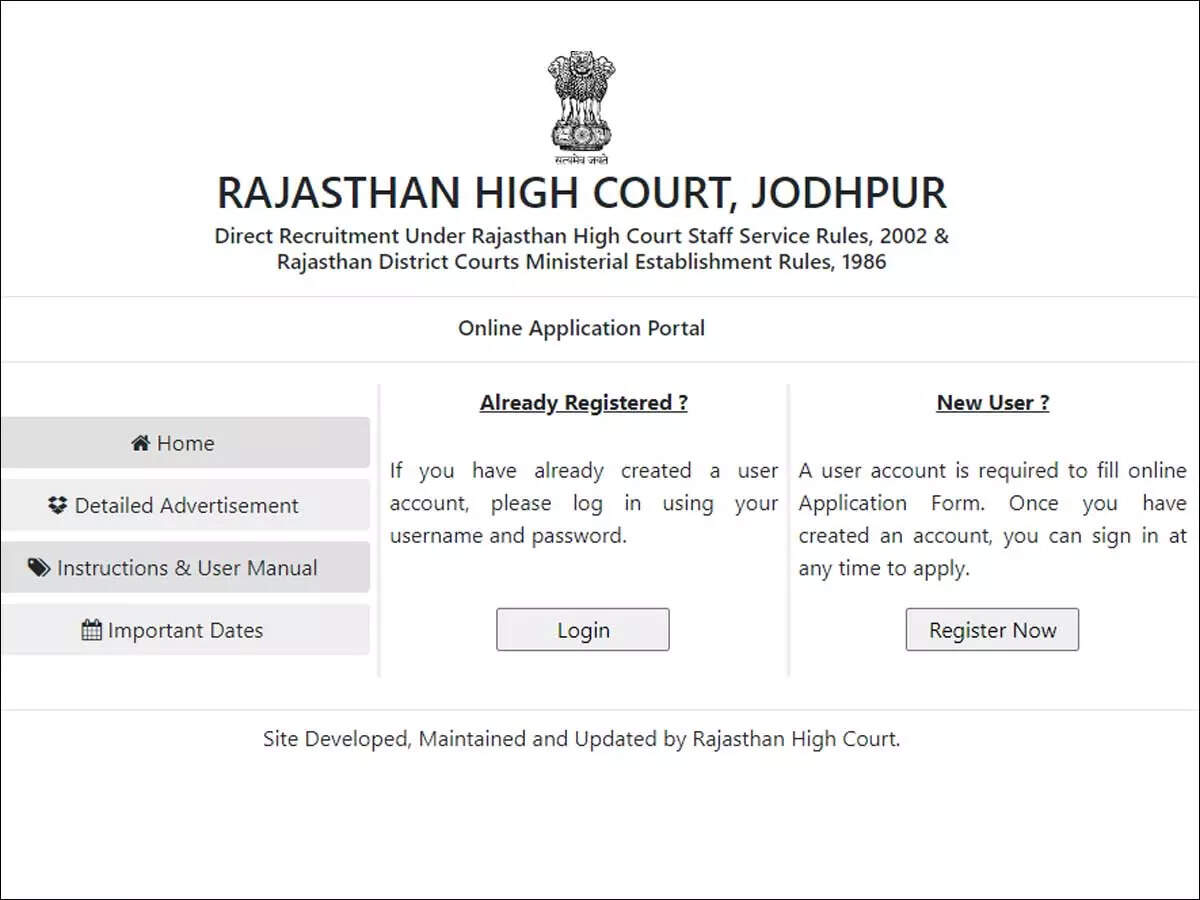 Rajasthan HC Recruitment 2022: Apply online for 2756 JJA, Clerk, Junior  Assistant and other posts - Times of India