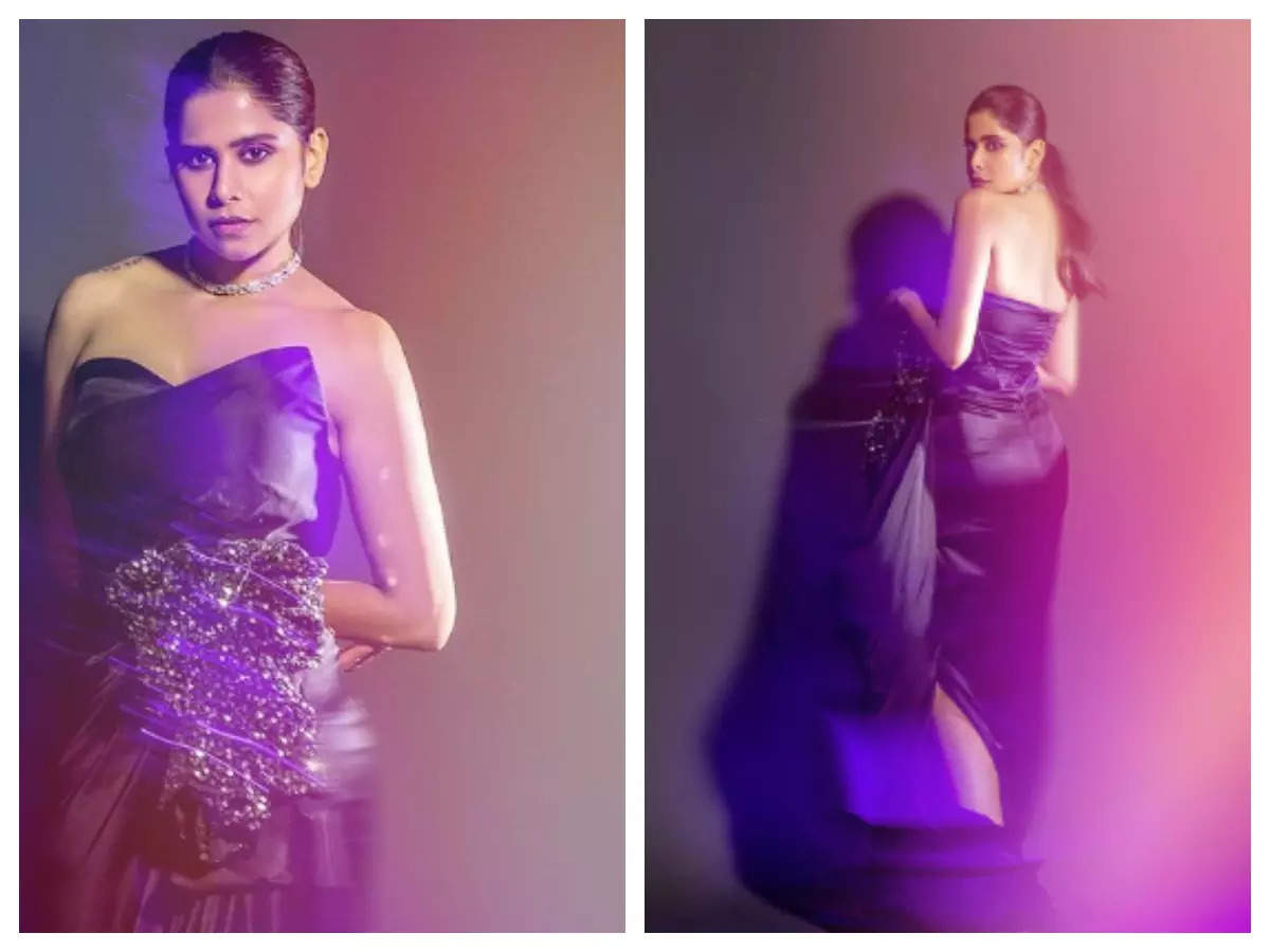 Sai Tamhankar is a vision in a black one-shoulder dress; fans go gaga in the comments section