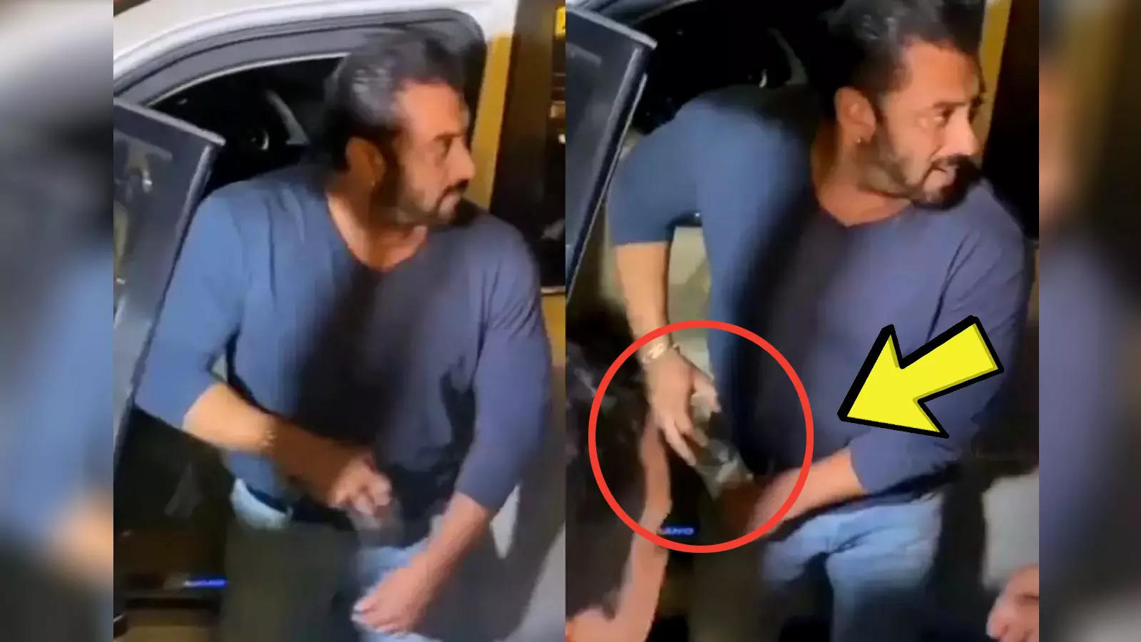 Xxx Salman Khan Video - A video of Salman Khan fitting a half-filled glass into his jeans pocket as  he arrived at a party is going viral â€“ WATCH | Hindi Movie News - Times of  India