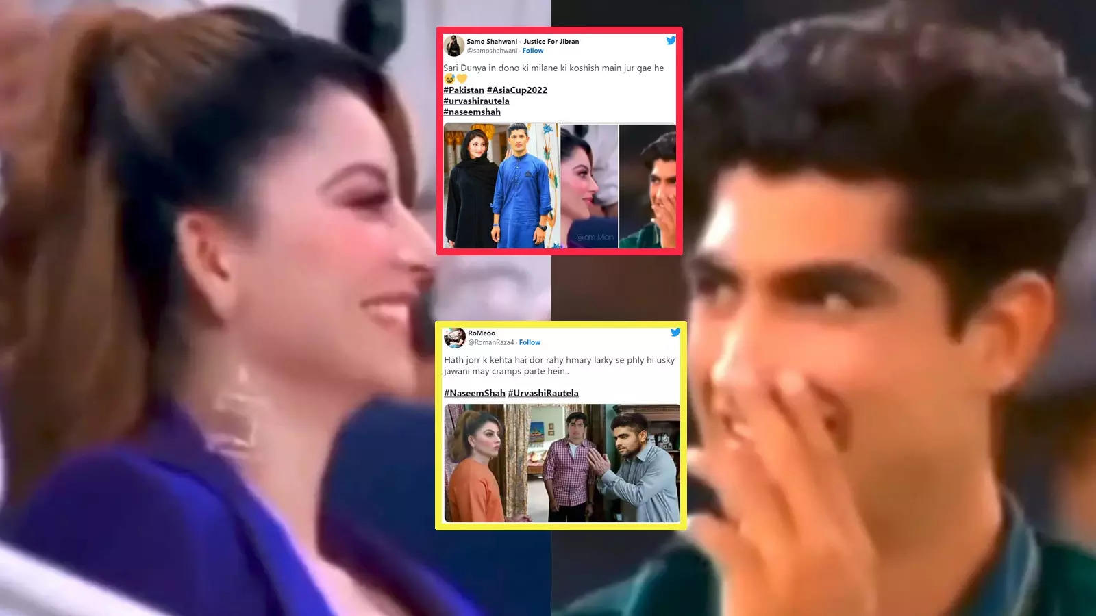Trolled! Urvashi Rautela shares 'romantic' edited reel with Pakistani  cricketer Naseem Shah, netizens say 'Aaj pata chala hamare Naseem ko kiski  nazar lagi hai' | Hindi Movie News - Bollywood - Times of India