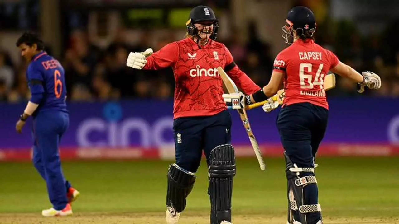 England beat India by seven wickets to win the third T20I and the series 2-1 (Photo: @englandcricket Twitter)