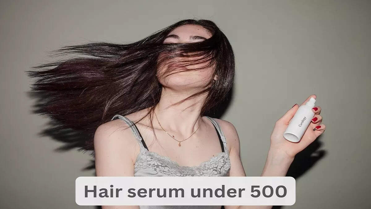 Hair serum under 500 Get shiny, glossy, frizzfree hair Most