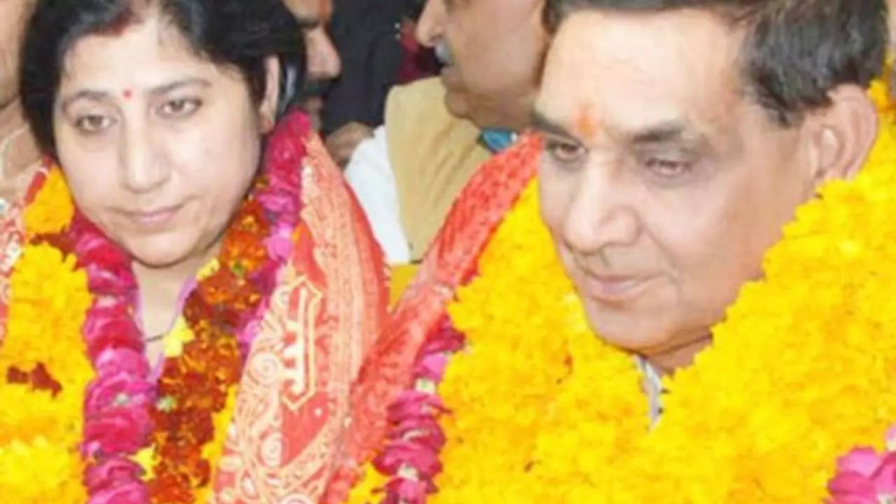 Jammu Municipal Corporation (JMC) Mayor Chander Mohan Gupta and his Deputy Purnima Sharma.