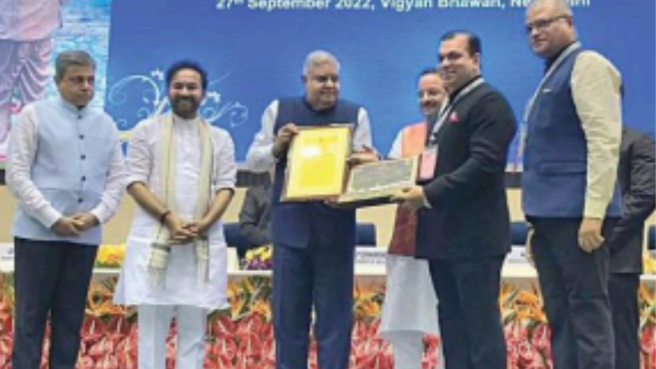 Tourism minister Rohan Khaunte, who received the award from Vice-President Jagdeep Dhankar, said Goa tourism has embarked on a journey to position the state as a premier destination 