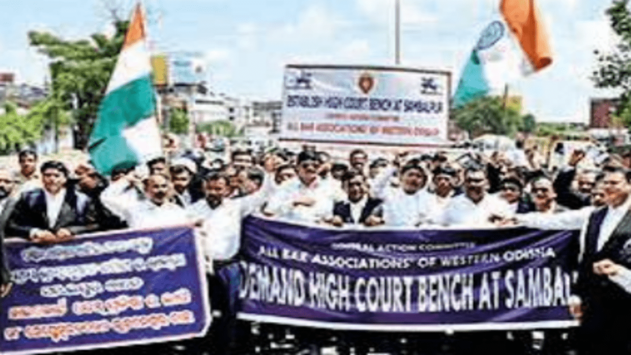 Lawyers from the region also took out a rally in Bhubaneswar 