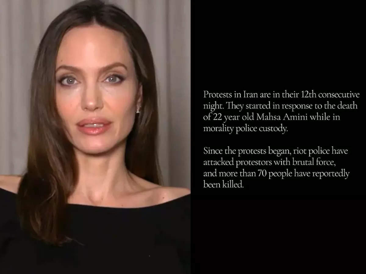 Angelina Jolie condemns killing of 22-year-old Iranian girl