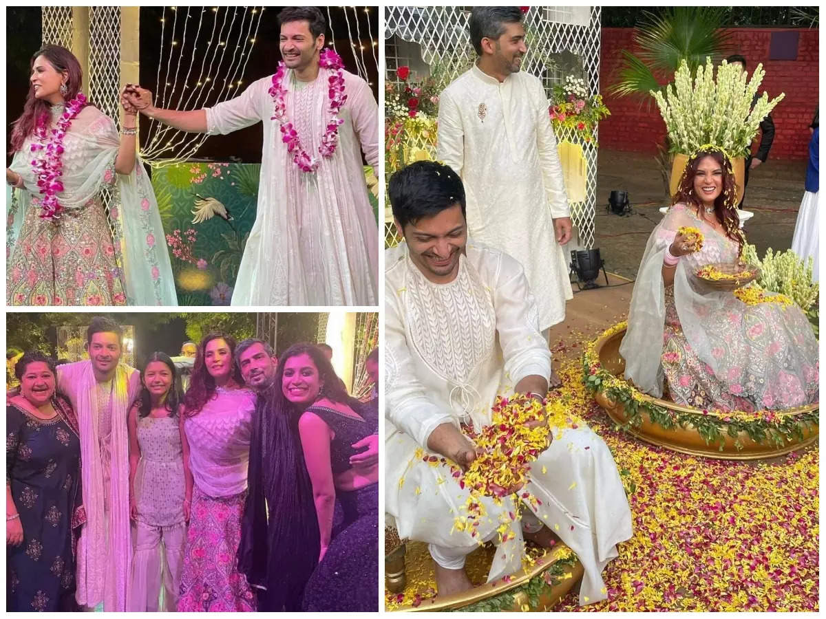 Inside pictures from Richa Chadha and Ali Fazal's phool haldi and sangeet  ceremonies go viral on the internet! | Hindi Movie News - Times of India